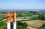Hoch hinaus für Umwelt und Region – die 80 m hohen Kamine der MVA Ingolstadt