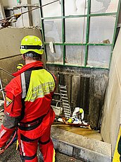 Bunkerrettungsübung in der MVA Ingolstadt gemeinsam mit der Höhenrettung der Berufsfeuerwehr Ingolstadt 1